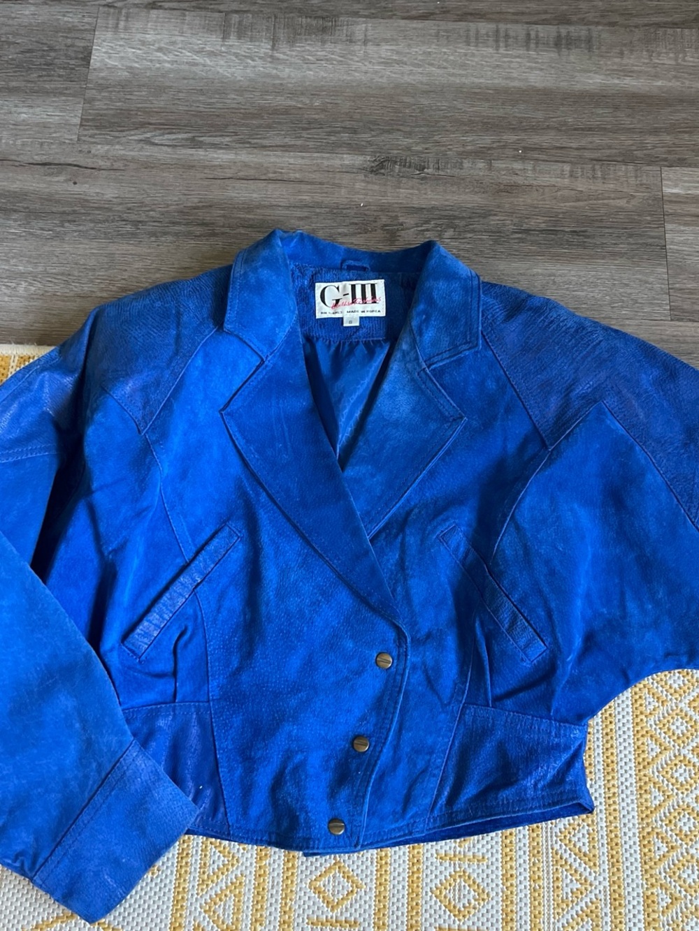80s royal blue bomber